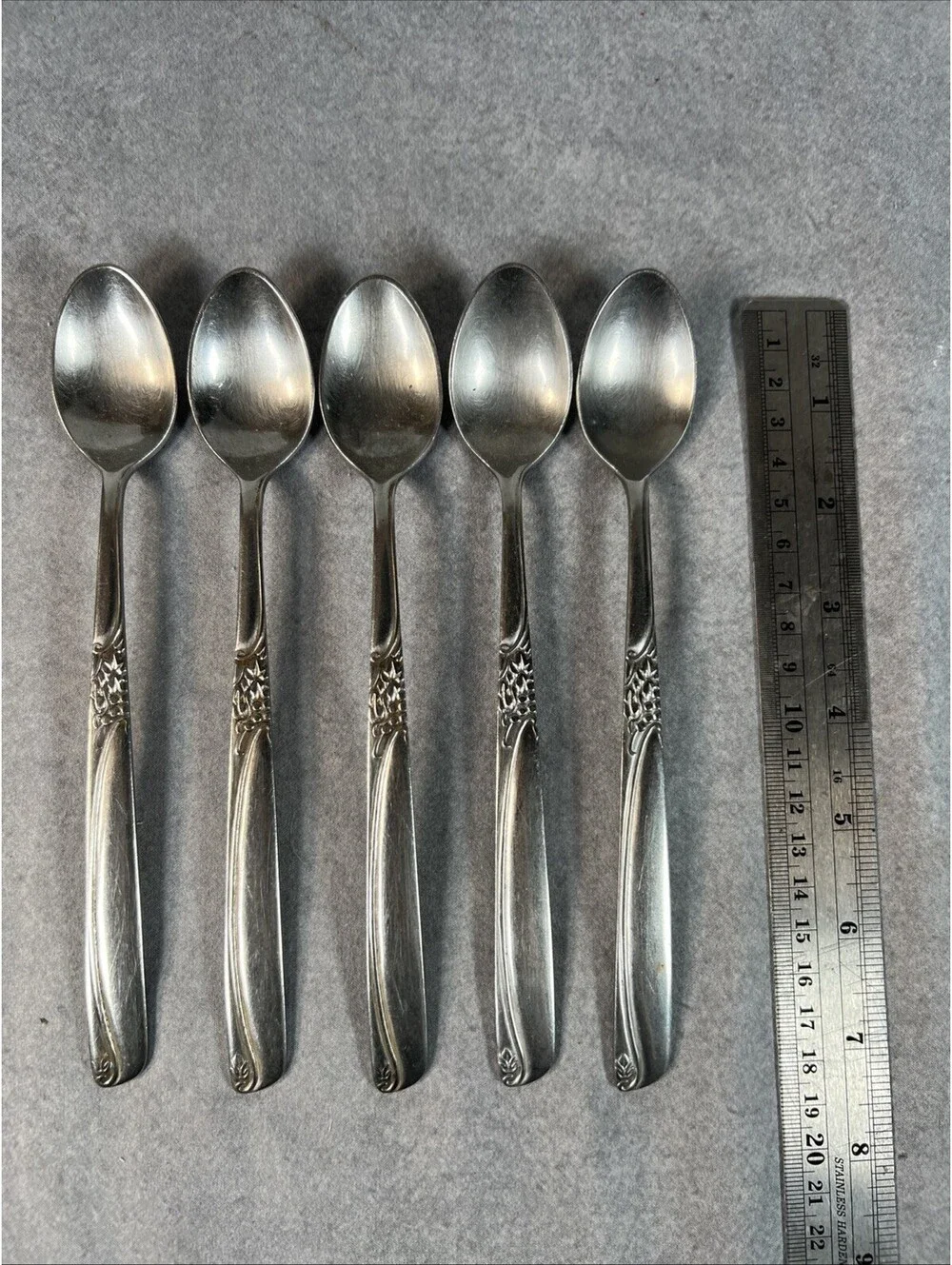 NSCO National Stainless Sharrow Iced Tea Spoons 7-1/2